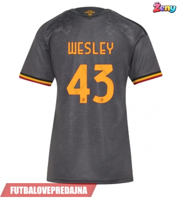 Lacne Ženy Futbalové dres AS Roma Wesley Franca #43 2026-27 Krátky Rukáv - Tretina